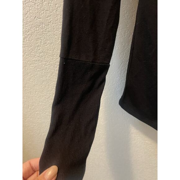 JJ Winks Full Moon Top Pleated Long Sleeve Built-in Bra Ribbed Cuff Small $138 - Picture 6 of 11